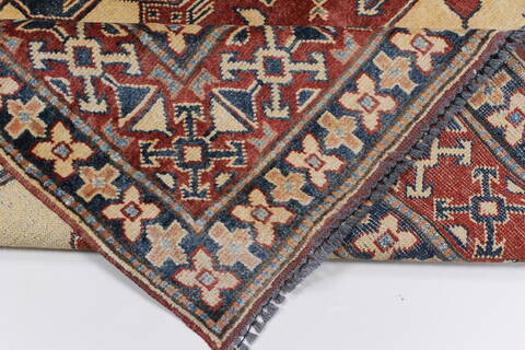 Kazak Beige Hand Knotted 43 X 511  Area Rug 250-27344 Image 11