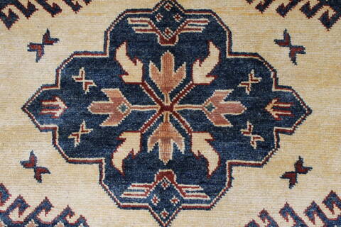 Kazak Beige Hand Knotted 43 X 511  Area Rug 250-27344 Image 4