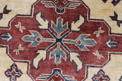 Kazak Beige Hand Knotted 43 X 511  Area Rug 250-27344 Image 7