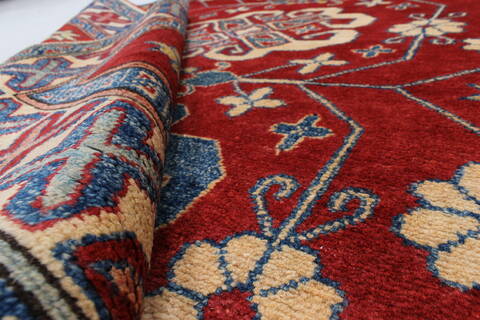 Kazak Red Hand Knotted 45 X 62  Area Rug 250-27356 Image 11