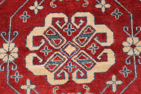 Kazak Red Hand Knotted 45 X 62  Area Rug 250-27356 Image 4