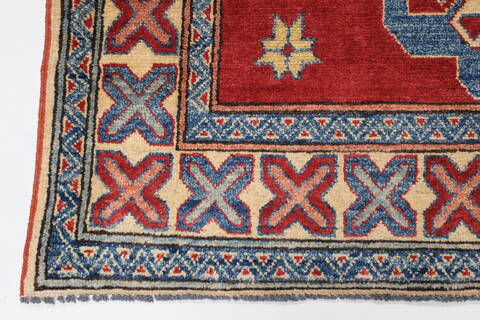 Kazak Red Hand Knotted 45 X 62  Area Rug 250-27356 Image 5