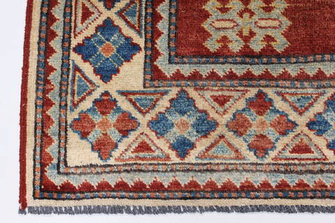 Kazak Red Hand Knotted 38 X 59  Area Rug 250-27357 Image 6