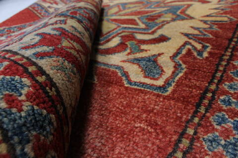 Kazak Red Hand Knotted 310 X 57  Area Rug 250-27361 Image 1