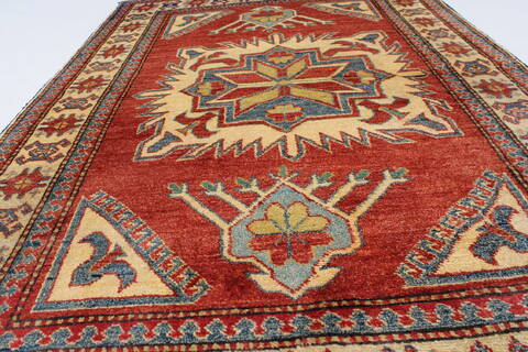Kazak Red Hand Knotted 310 X 57  Area Rug 250-27361 Image 4