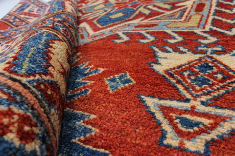 Kazak Red Hand Knotted 45 X 60  Area Rug 250-27366 Image 11