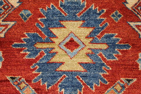 Kazak Red Hand Knotted 45 X 60  Area Rug 250-27366 Image 8