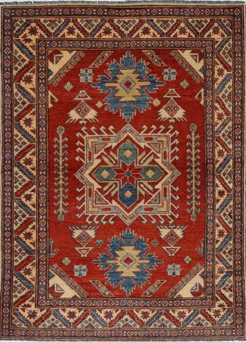 Kazak Red Hand Knotted 45 X 60  Area Rug 250-27366 Image 0