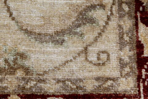 Pishavar Beige Hand Knotted 34 X 45  Area Rug 250-27378 Image 11
