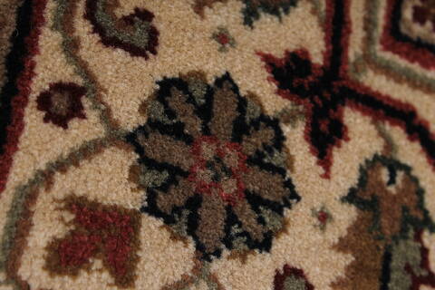 Herati Beige Hand Knotted 30 X 411  Area Rug 250-27411 Image 8