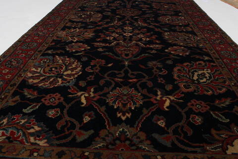 Sarouk Brown Hand Knotted 211 X 411  Area Rug 250-27429 Image 6