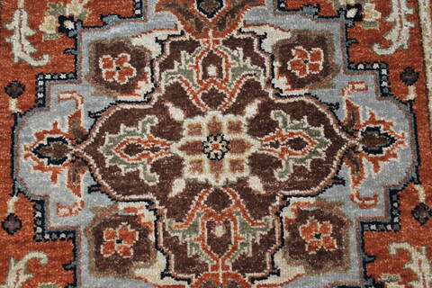 Serapi Brown Hand Knotted 211 X 40  Area Rug 250-27433 Image 3