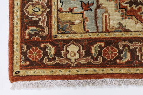 Serapi Brown Hand Knotted 211 X 40  Area Rug 250-27433 Image 4