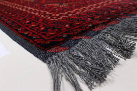 Kunduz Blue Hand Knotted 31 X 49  Area Rug 250-27434 Image 6