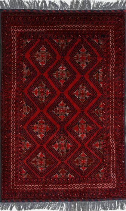 Kunduz Blue Hand Knotted 31 X 49  Area Rug 250-27434 Image 0