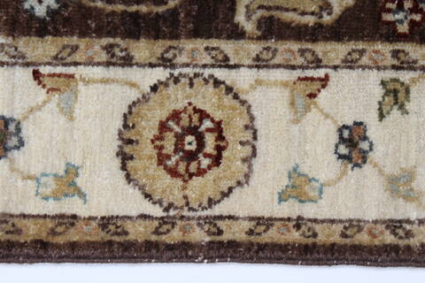 Ziegler Beige Hand Knotted 30 X 53  Area Rug 250-27442 Image 2