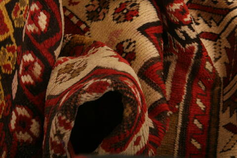 Karabakh Red Runner Hand Knotted 43 X 87  Area Rug 100-27449 Image 2