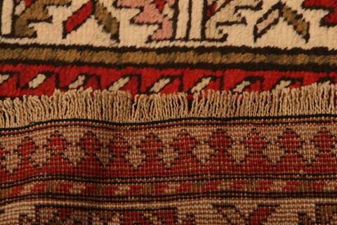 Karabakh Red Runner Hand Knotted 43 X 87  Area Rug 100-27449 Image 6