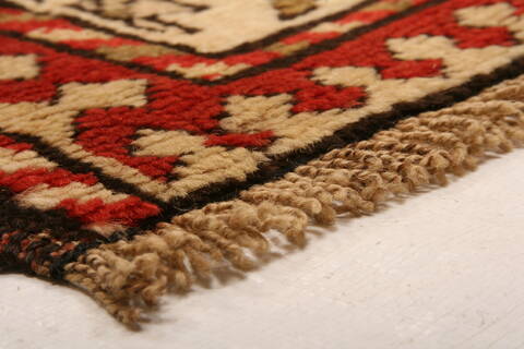 Karabakh Red Runner Hand Knotted 43 X 87  Area Rug 100-27449 Image 7