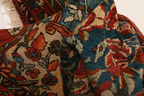 Bakhtiar Multicolor Hand Knotted 410 X 81  Area Rug 100-27456 Image 2