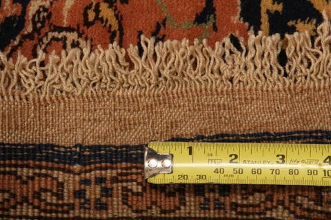 Tabriz Orange Hand Knotted 55 X 79  Area Rug 100-27467 Image 4