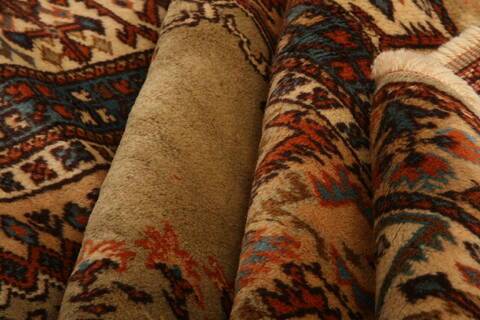 Kazak Beige Hand Knotted 46 X 77  Area Rug 100-27471 Image 2
