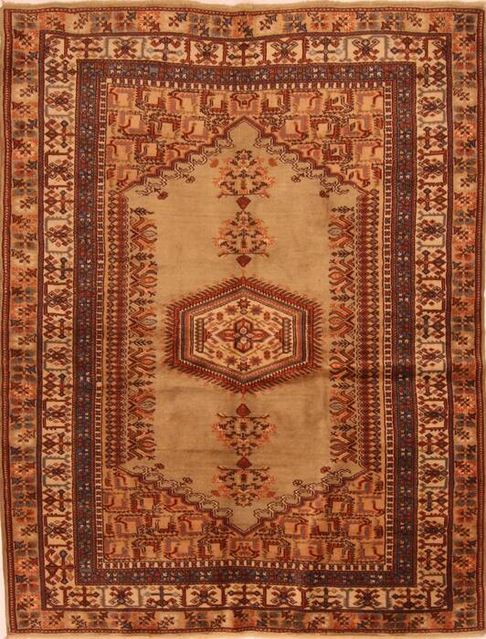 Kazak Beige Hand Knotted 46 X 77  Area Rug 100-27471 Image 0
