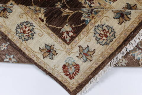 Ziegler Beige Hand Knotted 211 X 411  Area Rug 250-27478 Image 2