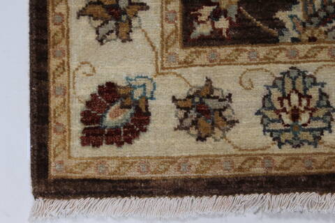Ziegler Beige Hand Knotted 30 X 411  Area Rug 250-27481 Image 7