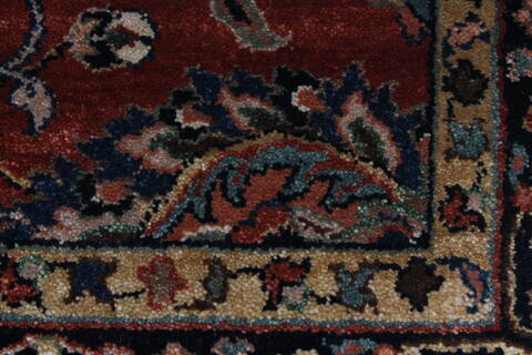 Sarouk Green Hand Knotted 30 X 50  Area Rug 250-27482 Image 8