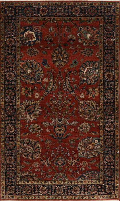 Sarouk Green Hand Knotted 30 X 50  Area Rug 250-27482 Image 0