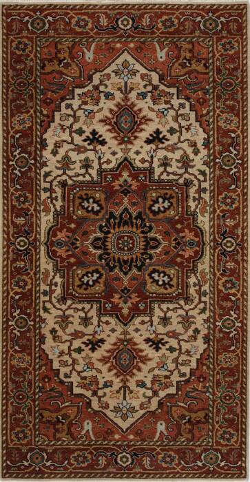 Serapi White Hand Knotted 30 X 50  Area Rug 250-27487 Image 0