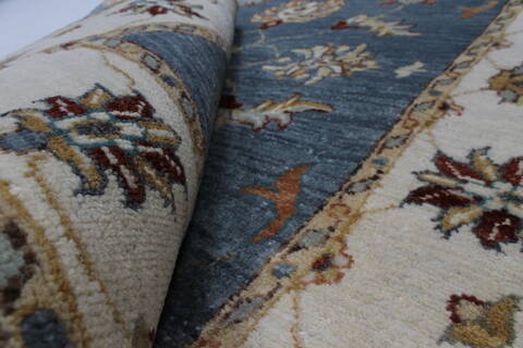 Ziegler Beige Hand Knotted 30 X 411  Area Rug 250-27494 Image 1