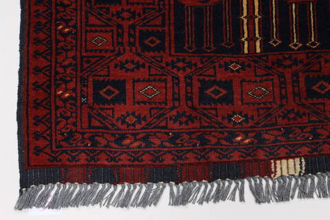 Kunduz Blue Hand Knotted 32 X 410  Area Rug 250-27495 Image 3