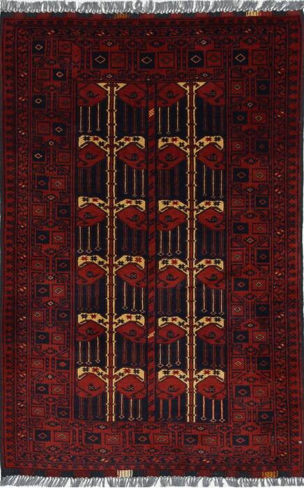 Kunduz Blue Hand Knotted 32 X 410  Area Rug 250-27495 Image 0