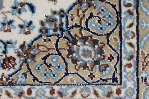 Nain Beige Hand Knotted 30 X 51  Area Rug 250-27529 Image 1