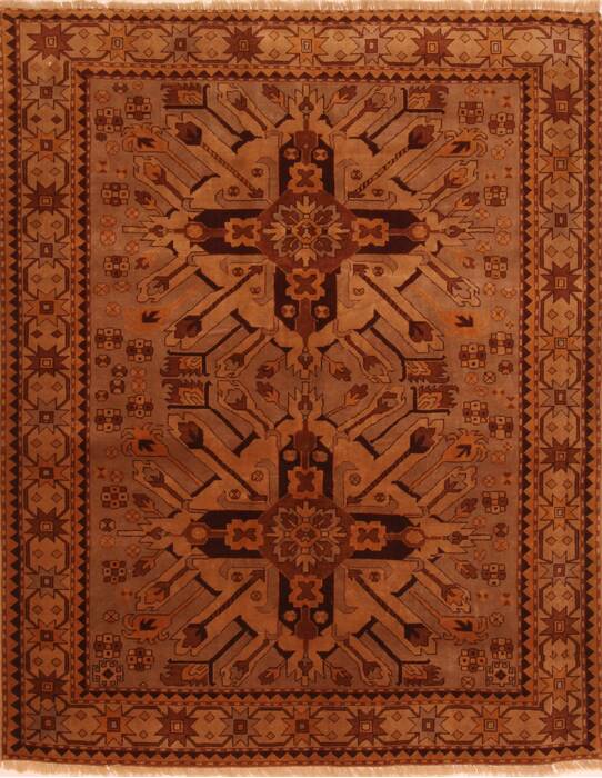 Kazak Brown Hand Knotted 50 X 62  Area Rug 100-27534 Image 0