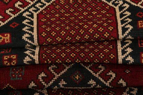Karabakh Red Hand Knotted 41 X 83  Area Rug 100-27545 Image 3