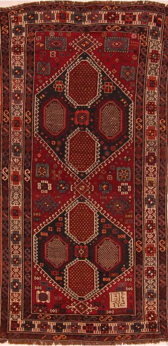 Karabakh Red Hand Knotted 41 X 83  Area Rug 100-27545 Image 0