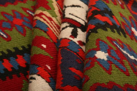 Sanandaj Multicolor Flat Woven 32 X 510  Area Rug 100-27547 Image 2