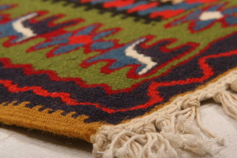 Sanandaj Multicolor Flat Woven 32 X 510  Area Rug 100-27547 Image 6