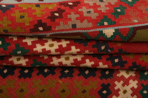 Qashqai Multicolor Flat Woven 34 X 410  Area Rug 100-27548 Image 3