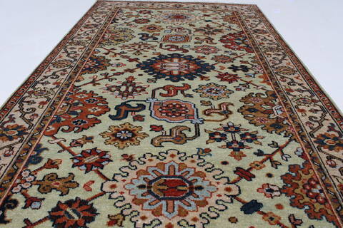 Serapi Green Hand Knotted 30 X 51  Area Rug 250-27557 Image 2