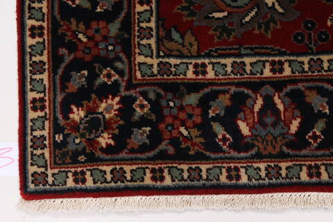 Tabriz Green Hand Knotted 211 X 411  Area Rug 250-27569 Image 3