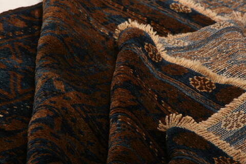 Baluch Brown Hand Knotted 57 X 98  Area Rug 100-27572 Image 3