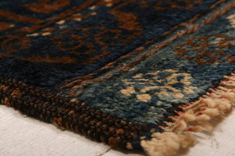 Baluch Brown Hand Knotted 57 X 98  Area Rug 100-27572 Image 6
