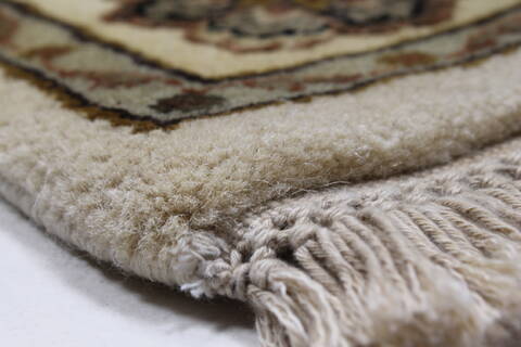 Kashmir Beige Hand Knotted 30 X 51  Area Rug 250-27578 Image 6