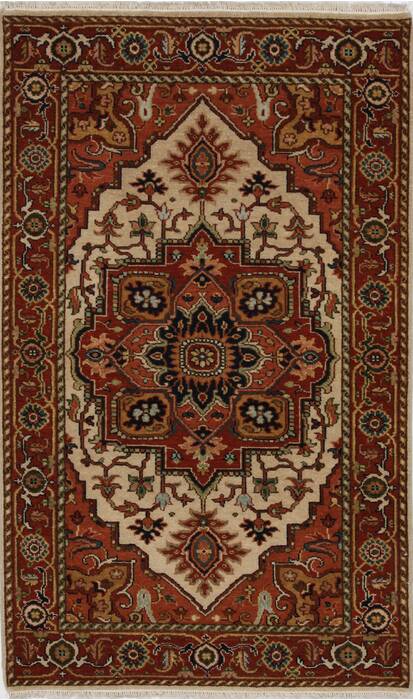 Serapi White Hand Knotted 30 X 50  Area Rug 250-27579 Image 0