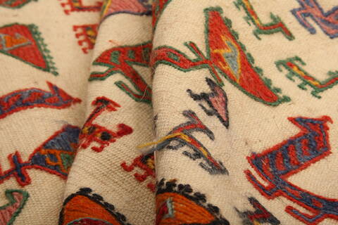 Kilim White Flat Woven 37 X 511  Area Rug 100-27581 Image 2