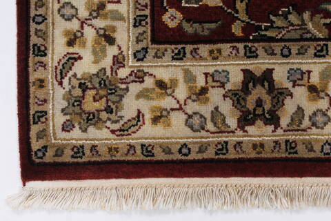 Tabriz Beige Hand Knotted 32 X 50  Area Rug 250-27582 Image 4